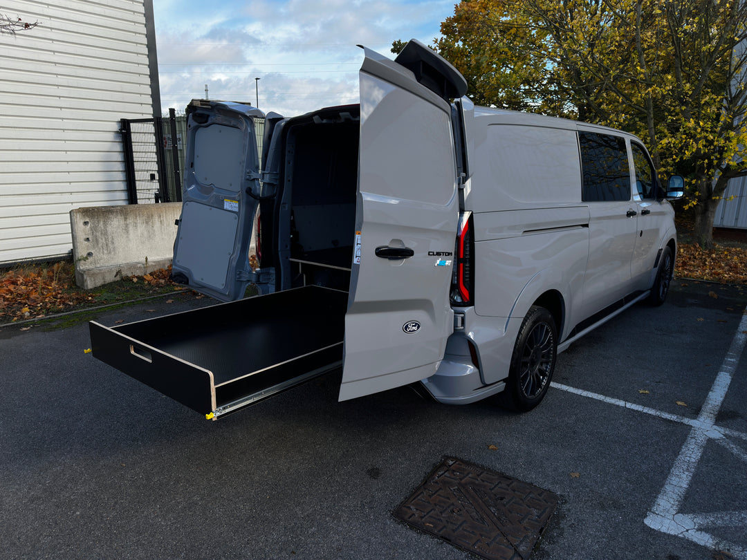 Ford Transit Custom Crew Cab 2024+ LWB | Pro | Rear System | Single Drawer